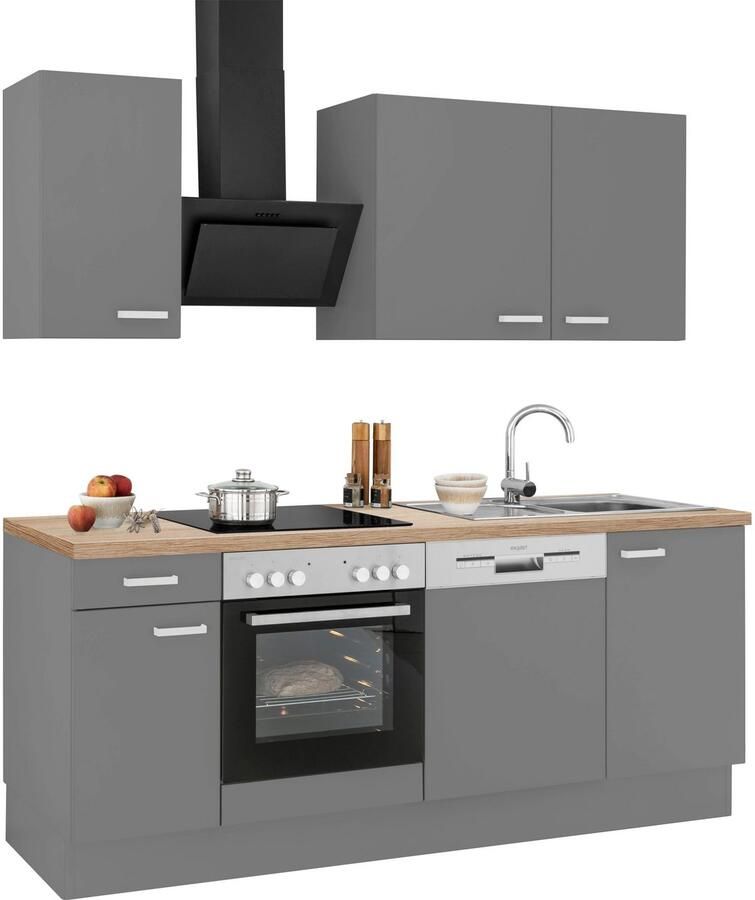 OPTIFIT Keukenblok Parma zonder elektrische apparaten breedte 210 cm