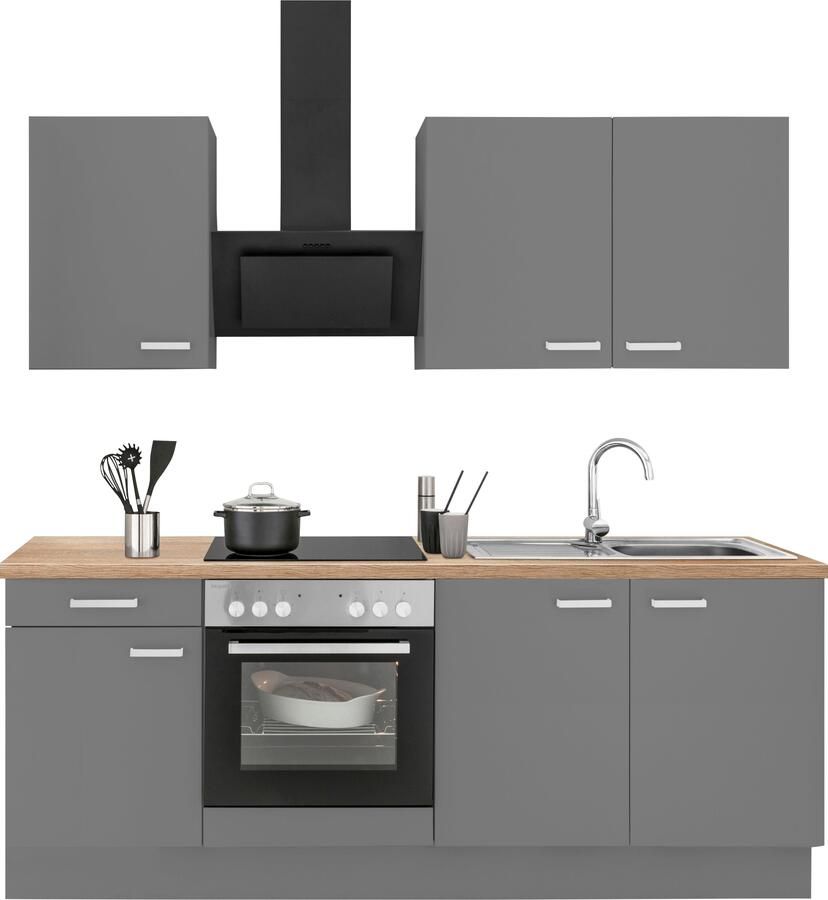 OPTIFIT Keukenblok Parma zonder elektrische apparaten breedte 210 cm - Foto 4