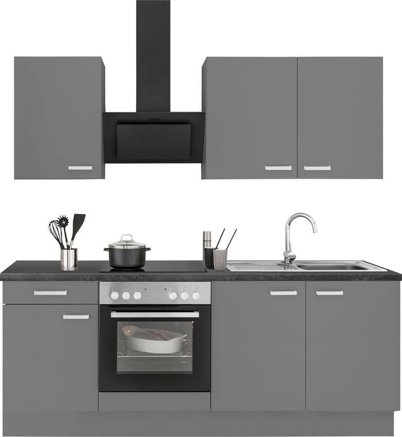 OPTIFIT Keukenblok Parma zonder elektrische apparaten breedte 210 cm - Foto 4