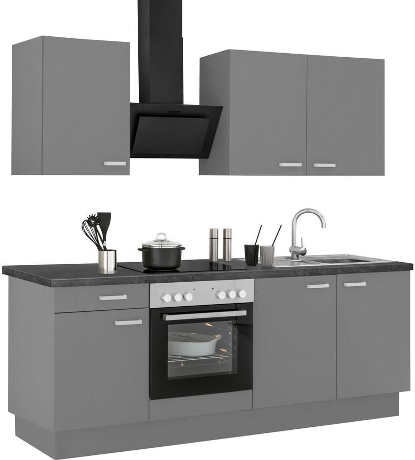 OPTIFIT Keukenblok Parma zonder elektrische apparaten breedte 210 cm