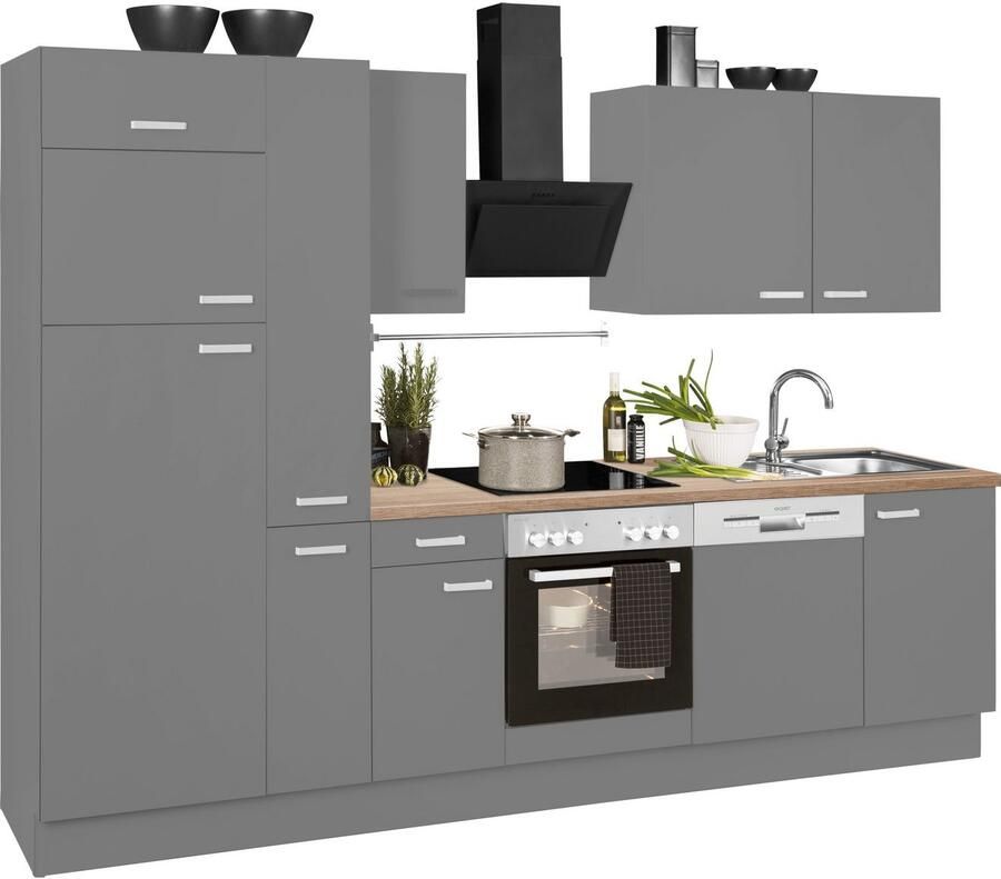 OPTIFIT Keukenblok Parma zonder elektrische apparaten breedte 300 cm