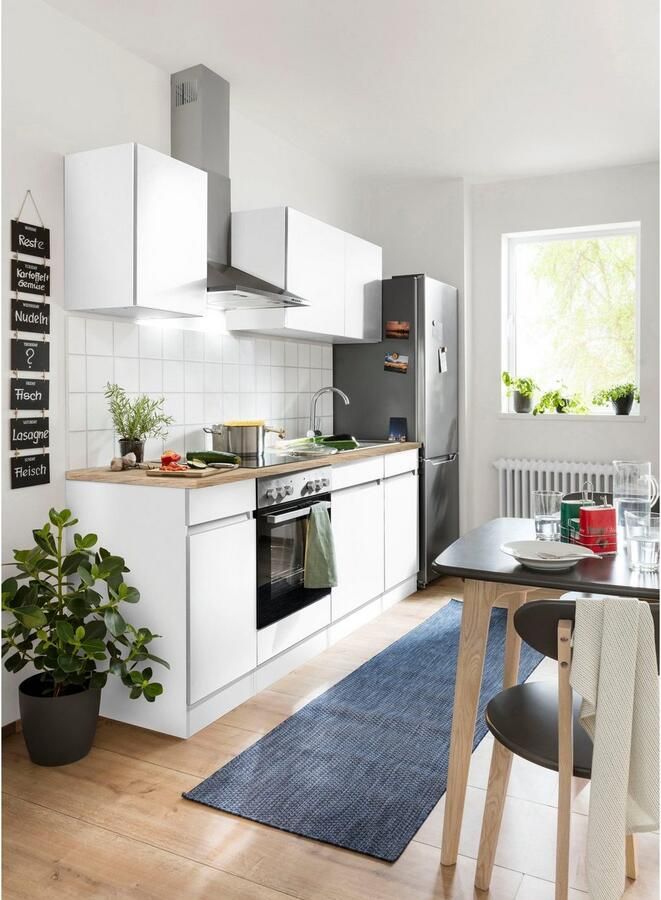 OPTIFIT Keukenblok Roth Breedte 210 cm optioneel met elektrische apparaten push-to-open functie - Foto 4