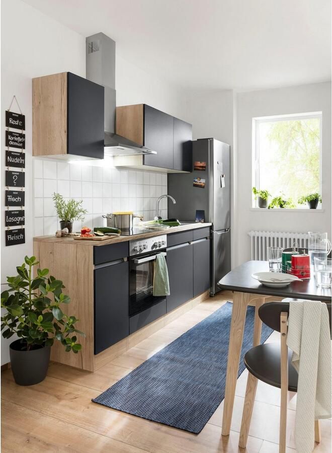 OPTIFIT Keukenblok Roth Breedte 210 cm optioneel met elektrische apparaten push-to-open functie - Foto 7