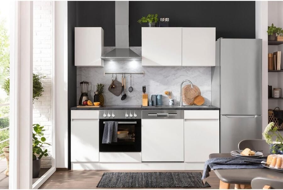 OPTIFIT Keukenblok Roth Breedte 210 cm optioneel met elektrische apparaten push-to-open functie - Foto 6