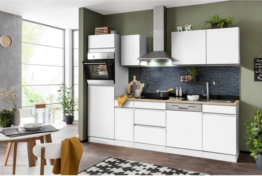 OPTIFIT Keukenblok Roth Breedte 270 cm optioneel met elektrische apparaten met push-to-open functie - Foto 6