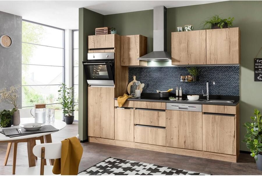 OPTIFIT Keukenblok Roth Breedte 270 cm optioneel met elektrische apparaten met push-to-open functie - Foto 5