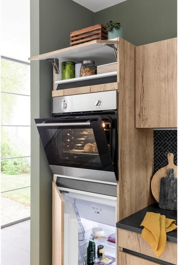 OPTIFIT Keukenblok Roth Breedte 270 cm optioneel met elektrische apparaten met push-to-open functie - Foto 4