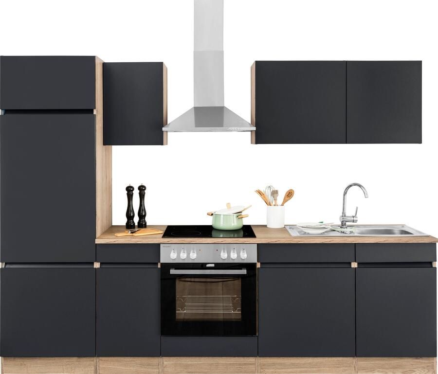 OPTIFIT Keukenblok Roth Breedte 270 cm optioneel met elektrische apparaten met push-to-open functie - Foto 6