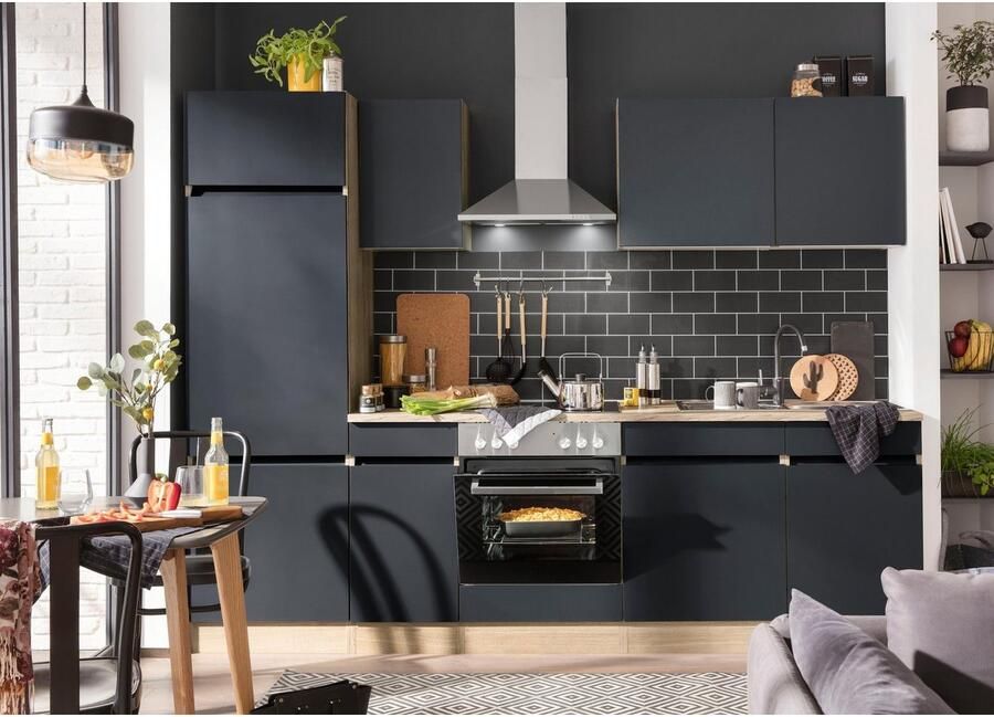 OPTIFIT Keukenblok Roth Breedte 270 cm optioneel met elektrische apparaten met push-to-open functie - Foto 3