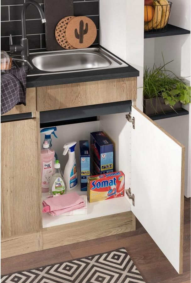 OPTIFIT Keukenblok Roth Breedte 270 cm optioneel met elektrische apparaten met push-to-open functie - Foto 8