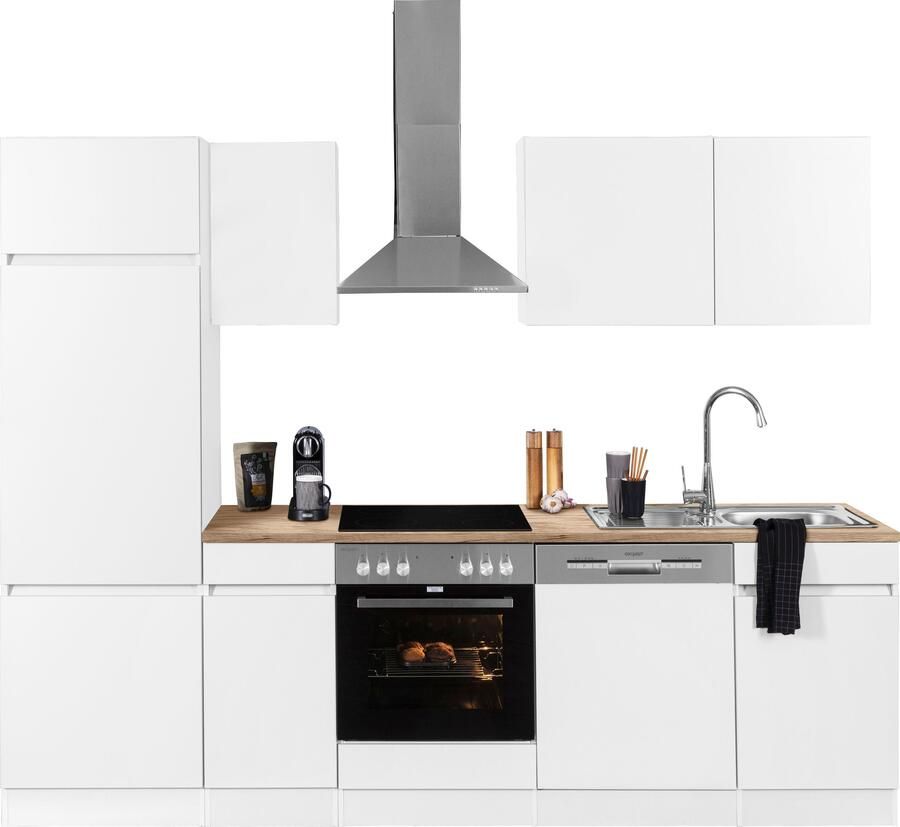 OPTIFIT Keukenblok Roth Breedte 270 cm optioneel met elektrische apparaten met push-to-open functie - Foto 7