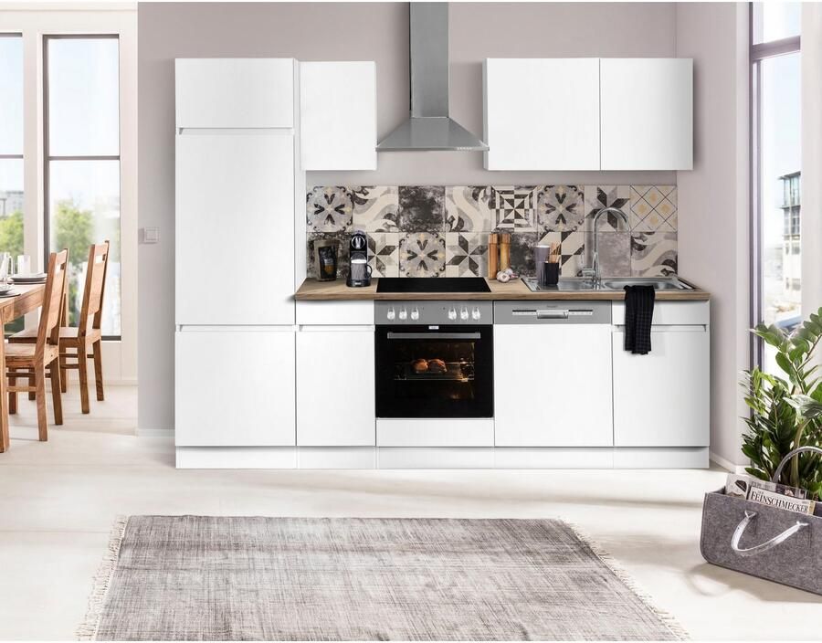 OPTIFIT Keukenblok Roth Breedte 270 cm optioneel met elektrische apparaten met push-to-open functie - Foto 4