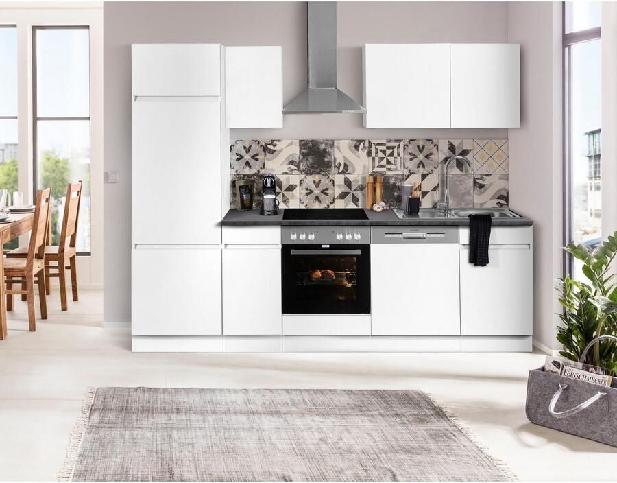 OPTIFIT Keukenblok Roth Breedte 270 cm optioneel met elektrische apparaten met push-to-open functie - Foto 3