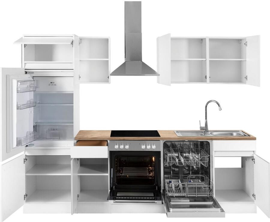 OPTIFIT Keukenblok Roth Breedte 270 cm optioneel met elektrische apparaten met push-to-open functie - Foto 3