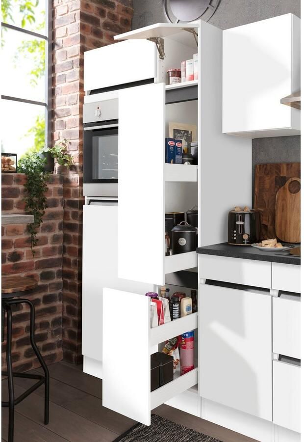 OPTIFIT Keukenblok Roth Breedte 300 cm optioneel met elektrische apparaten met apothekerskast - Foto 5