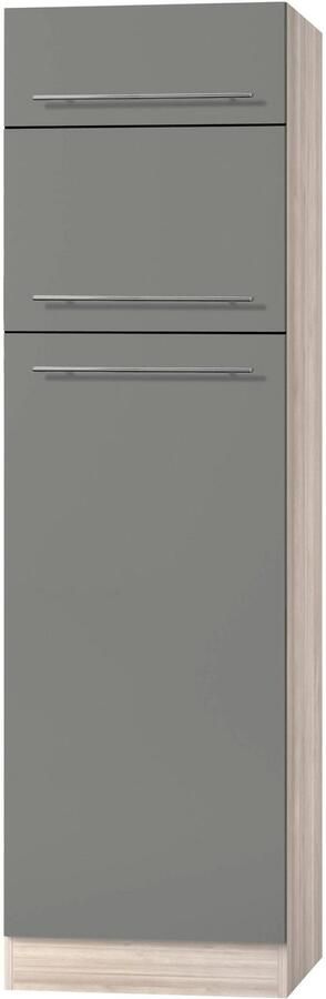 OPTIFIT Koelkastombouw Bern 60 cm breed 212 cm hoog met in hoogte verstelbare stelpoten