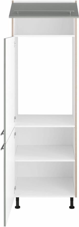 OPTIFIT Koelkastombouw Bern 60 cm breed 212 cm hoog met in hoogte verstelbare stelpoten - Foto 5