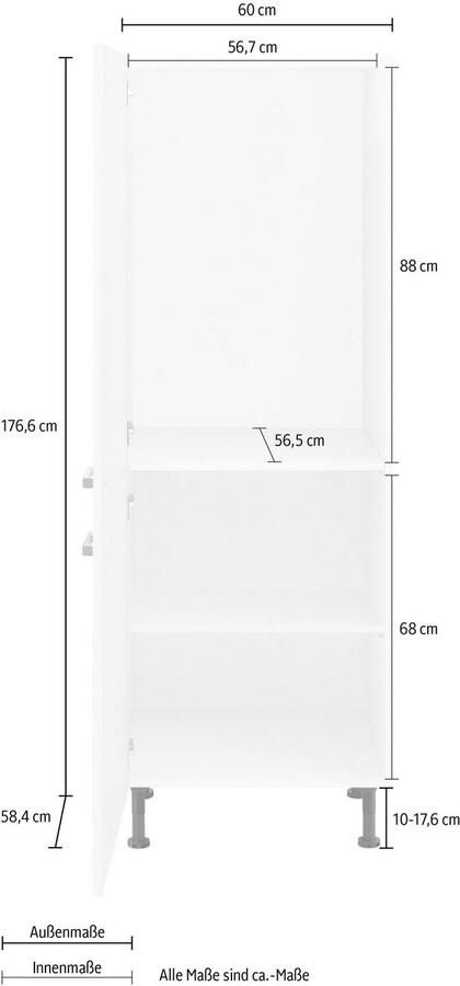 OPTIFIT Koelkastombouw Parma Breedte 60 cm - Foto 2