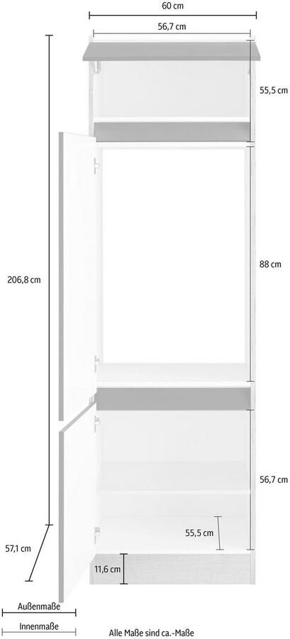 OPTIFIT Koelkastombouw Roth Breedte 60 cm - Foto 2
