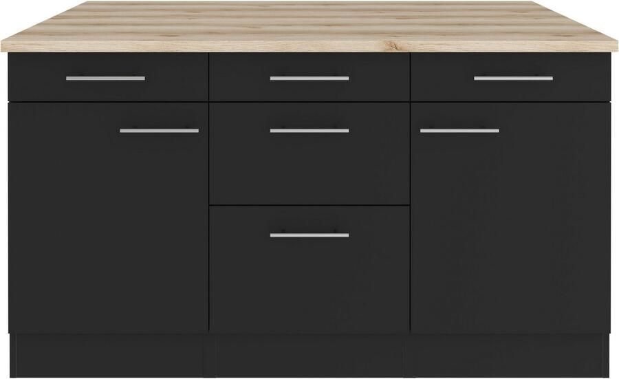 OPTIFIT Kookeiland Breedte 150 cm 2 deuren 3 lades 2 uittrekelementen - Foto 5