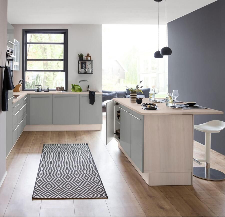 OPTIFIT Kookeiland met balie Bern breedte 160 cm