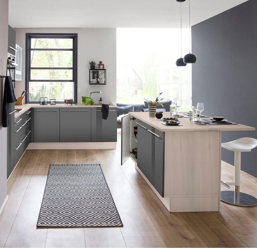 OPTIFIT Kookeiland met balie Bern breedte 160 cm