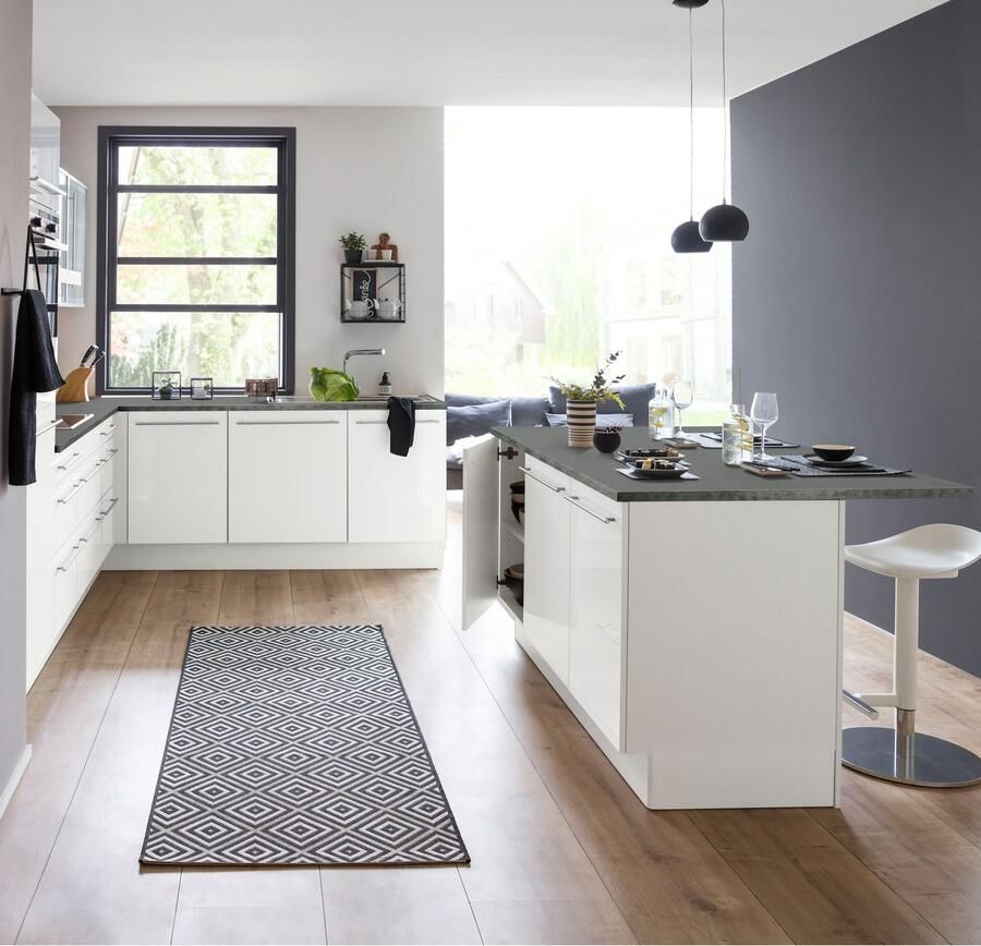 OPTIFIT Kookeiland met balie Bern breedte 160 cm