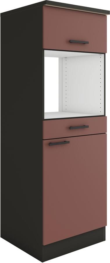 OPTIFIT Magnetronombouwkast Palma Breedte 60 cm niche-afmetingen voor magnetron B D H 56 7 55 5 44 8 cm - Foto 3