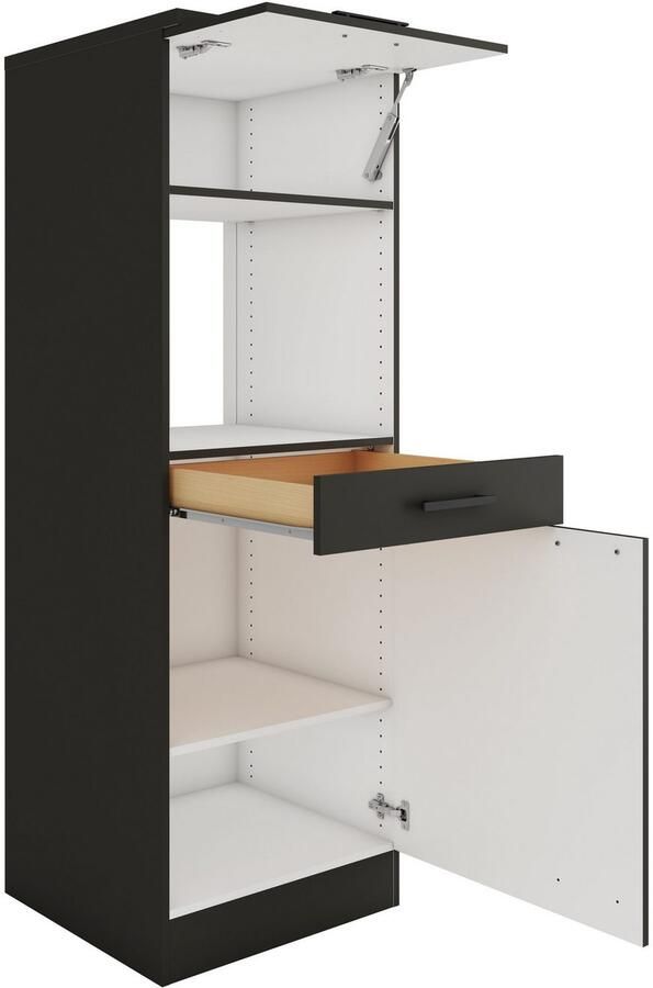 OPTIFIT Magnetronombouwkast Palma Breedte 60 cm niche-afmetingen voor magnetron B D H 56 7 55 5 44 8 cm