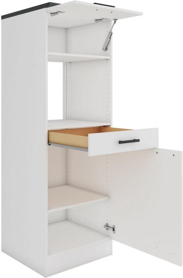 OPTIFIT Magnetronombouwkast Palma Breedte 60 cm niche-afmetingen voor magnetron B D H 56 7 55 5 44 8 cm