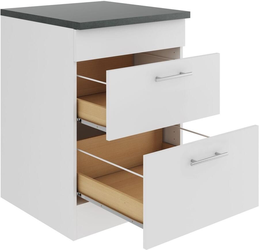 OPTIFIT Ombouwkast voor fornuis Bella Breedte 60 cm voor kookplaten 2 uittrekken