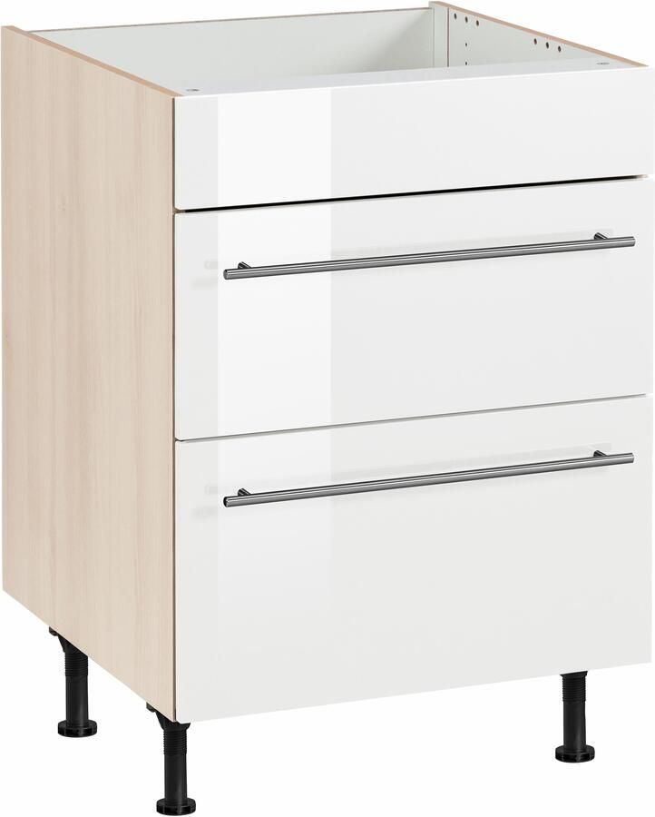 OPTIFIT Ombouwkast voor fornuis Bern 60 cm breed met 2 laden met in hoogte verstelbare poten - Foto 5