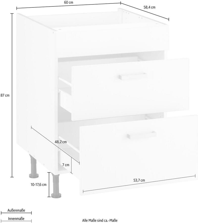 OPTIFIT Ombouwkast voor fornuis Parma Breedte 60 cm - Foto 2