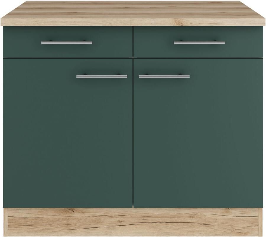 OPTIFIT Onderkast Bella Breedte 100 cm met 2 deuren en 2 lades