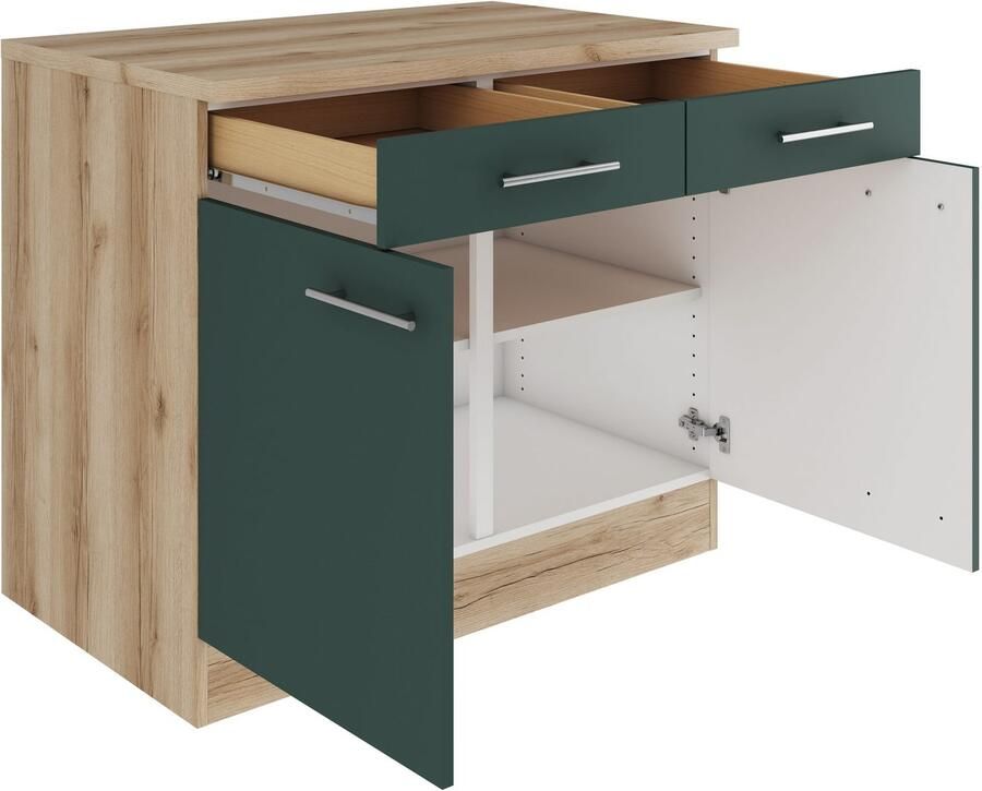 OPTIFIT Onderkast Bella Breedte 100 cm met 2 deuren en 2 lades - Foto 2