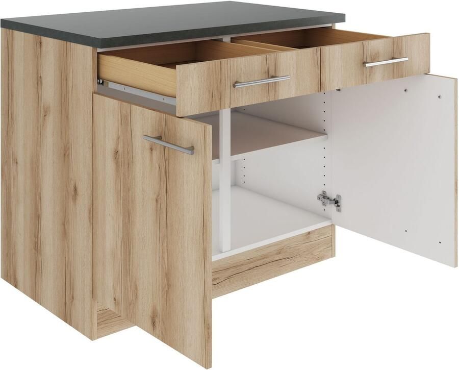 OPTIFIT Onderkast Bella Breedte 100 cm met 2 deuren en 2 lades - Foto 2