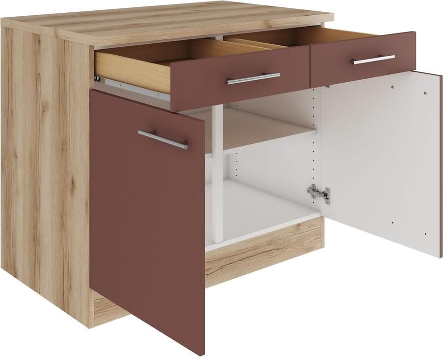 OPTIFIT Onderkast Bella Breedte 100 cm met 2 deuren en 2 lades - Foto 2