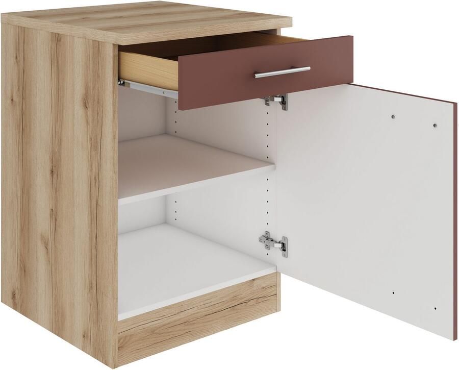 OPTIFIT Onderkast Bella Breedte 60 cm 1 deur 1 legplank 1 lade