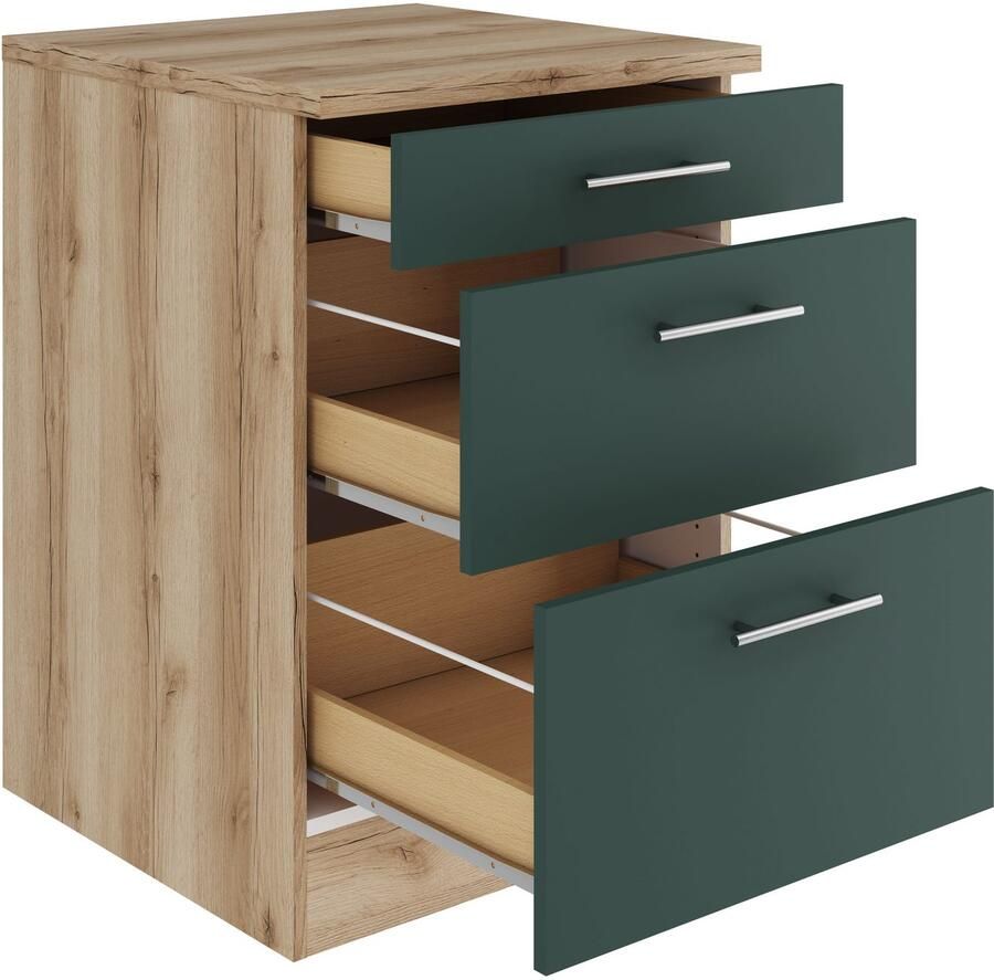 OPTIFIT Onderkast Bella Breedte 60 cm 2 lades 1 schuiflade