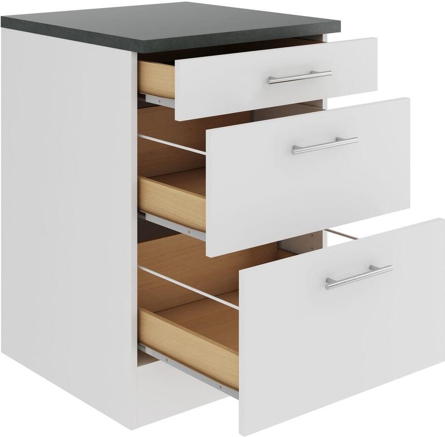 OPTIFIT Onderkast Bella Breedte 60 cm 2 lades 1 schuiflade