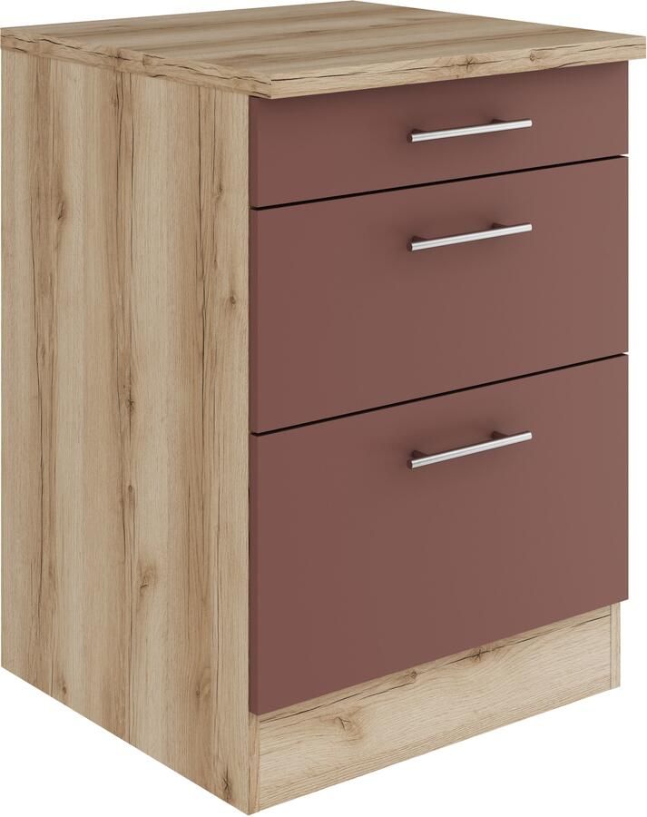 OPTIFIT Onderkast Bella Breedte 60 cm 2 lades 1 schuiflade - Foto 3