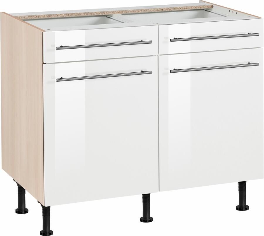OPTIFIT Onderkast Bern 100 cm breed met 2 deuren 2 laden met in hoogte verstelbare poten - Foto 3