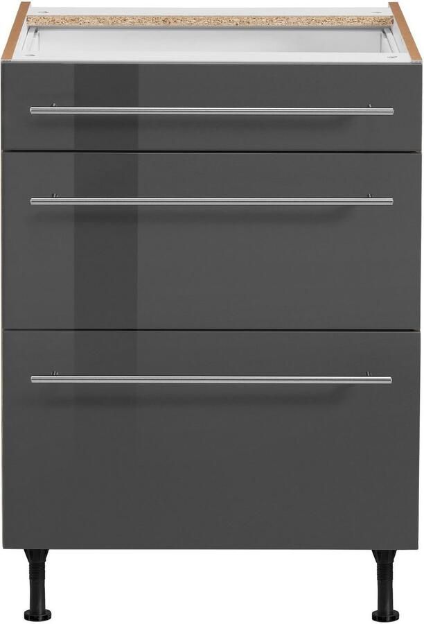 OPTIFIT Onderkast Bern 60 cm breed met lade en 2 laden in hoogte verstelbare poten - Foto 4