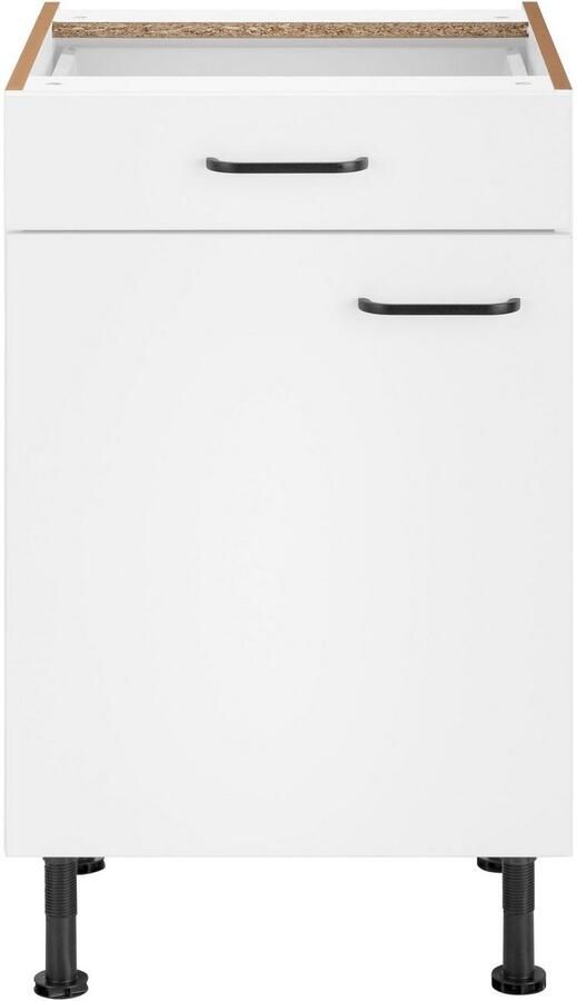 OPTIFIT Onderkast Elga met soft-closefunctie volledig uittrekbare lade metalen handgrepen breedte 50 cm - Foto 6