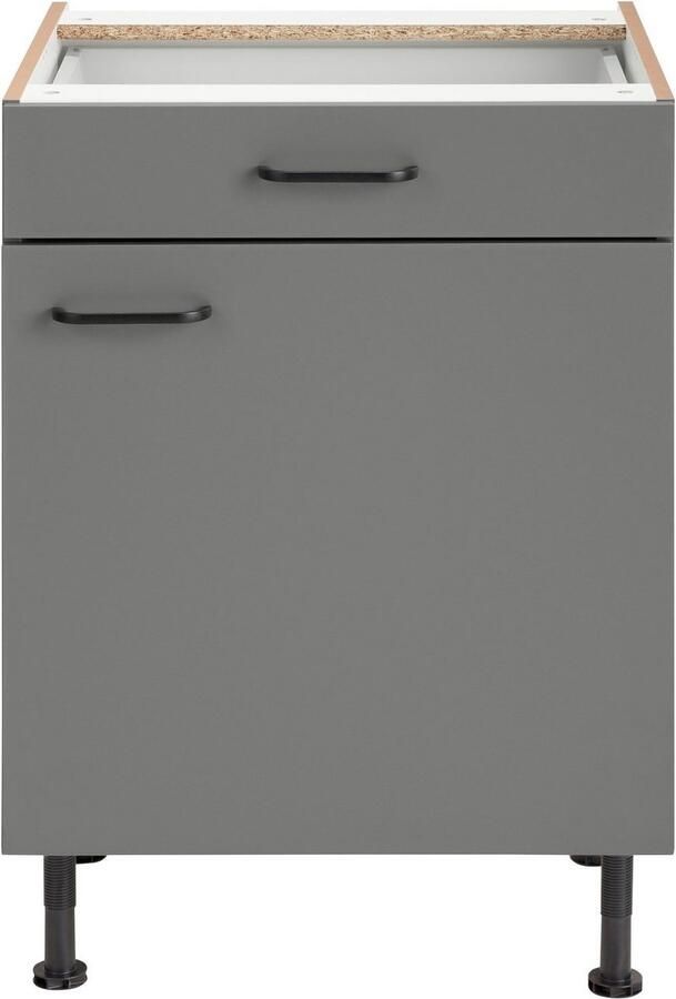 OPTIFIT Onderkast Elga met soft-closefunctie volledig uittrekbare lade metalen handgrepen breedte 60 cm - Foto 4