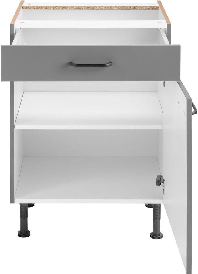 OPTIFIT Onderkast Elga met soft-closefunctie volledig uittrekbare lade metalen handgrepen breedte 60 cm - Foto 3