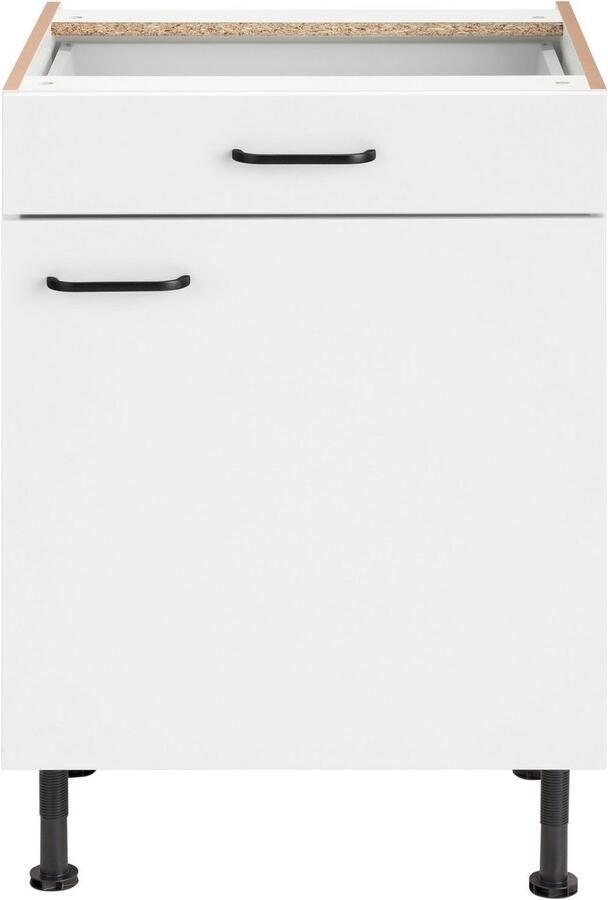 OPTIFIT Onderkast Elga met soft-closefunctie volledig uittrekbare lade metalen handgrepen breedte 60 cm - Foto 4