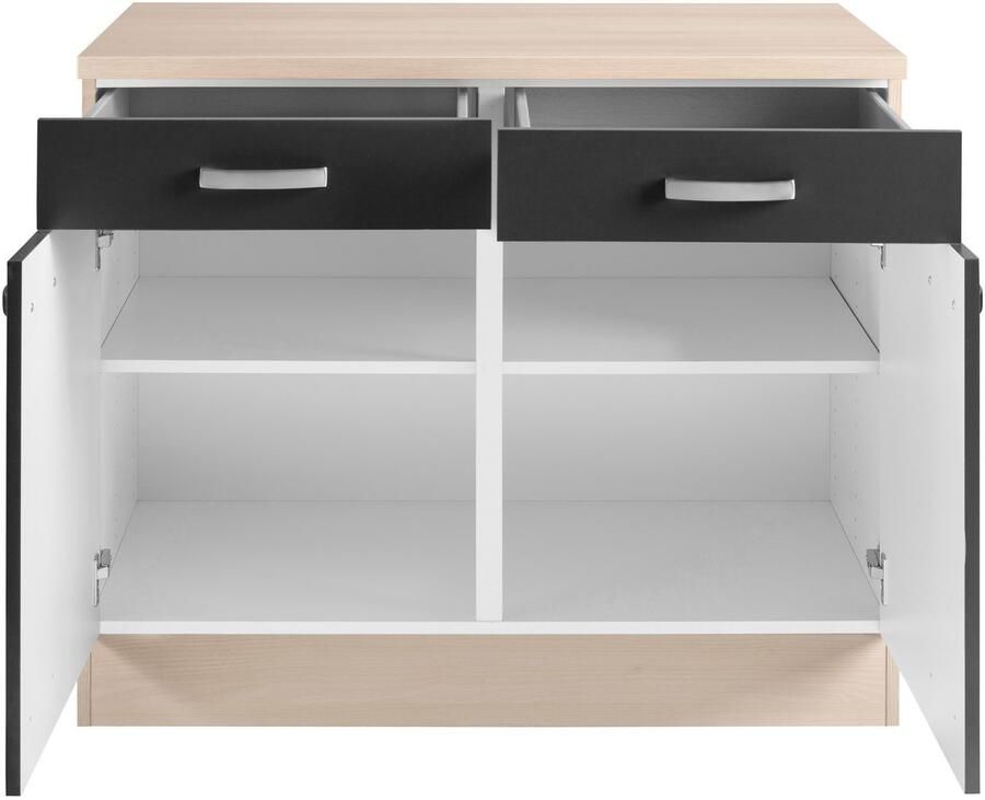 OPTIFIT Onderkast Faro met metalen handgrepen breedte 100 cm - Foto 3