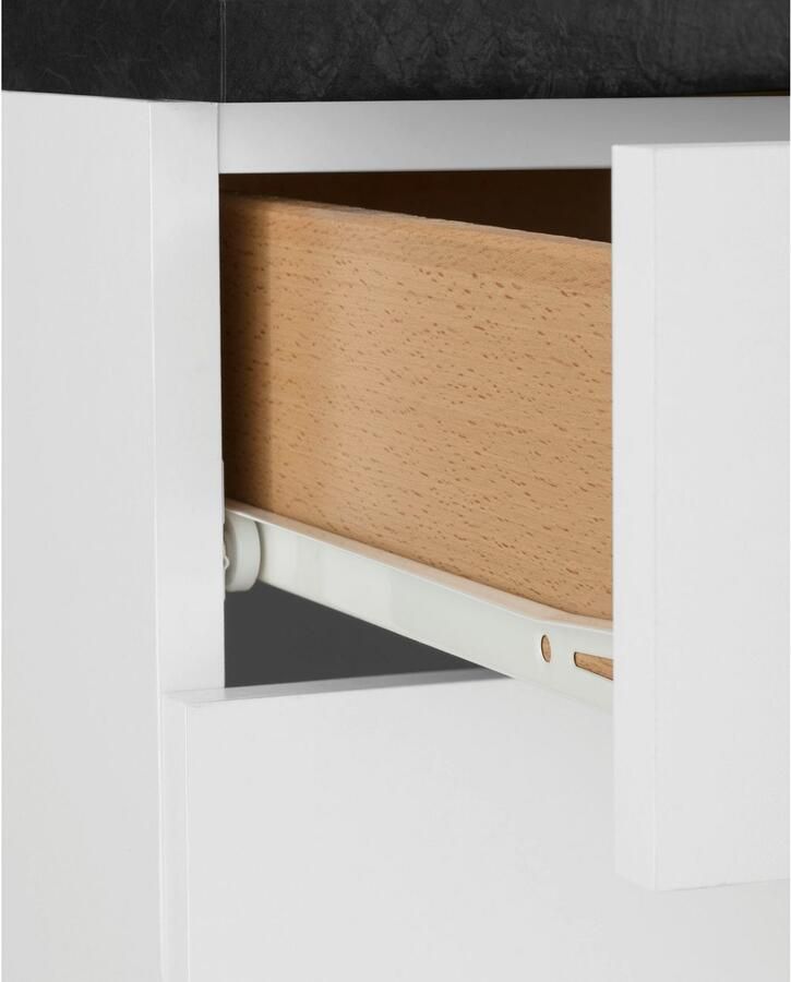 OPTIFIT Onderkast Iver Breedte 100 cm 2 deuren en 2 laden met 38 mm werkblad - Foto 5