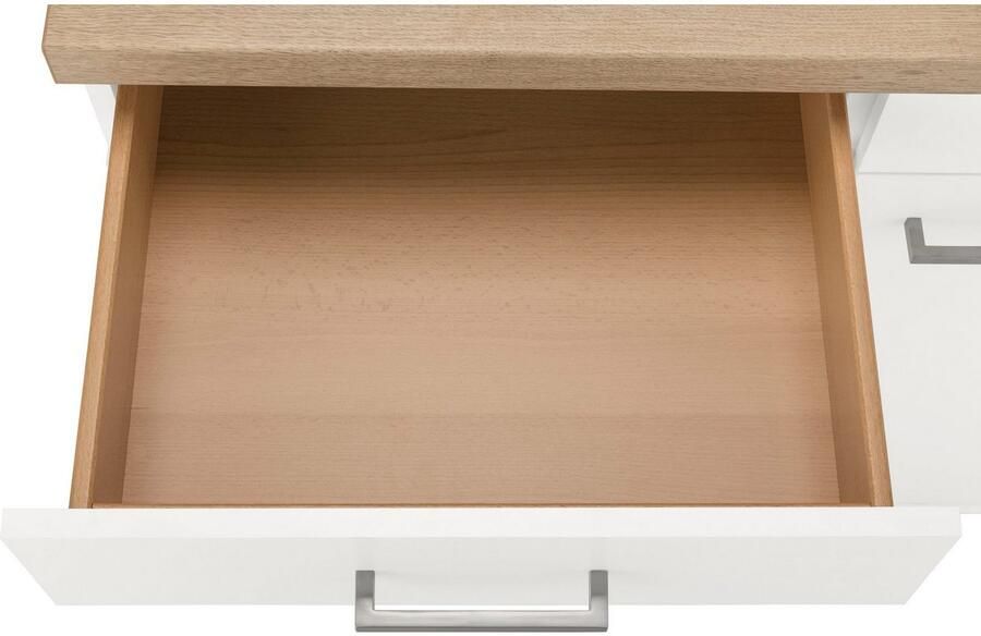 OPTIFIT Onderkast Iver Breedte 100 cm 2 deuren en 2 laden met 38 mm werkblad - Foto 8